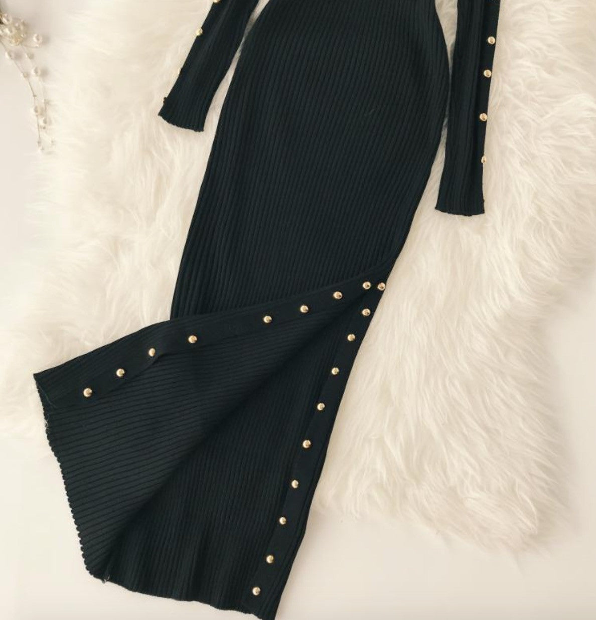 Abito maglia buttones