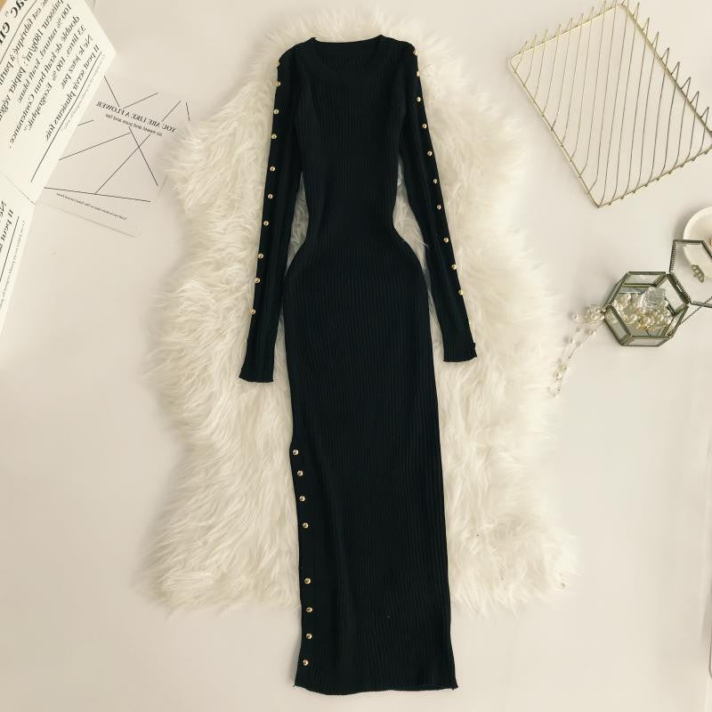 Abito maglia buttones