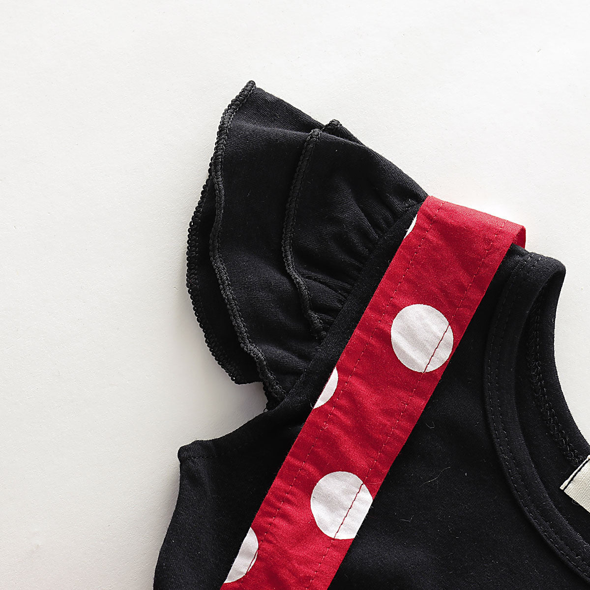 Minidress gonnina pois e fiocco