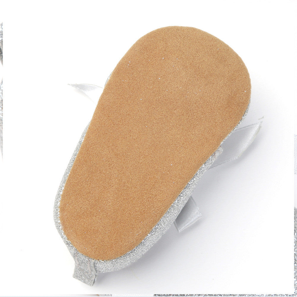 Scarpine neonata animalier glitter