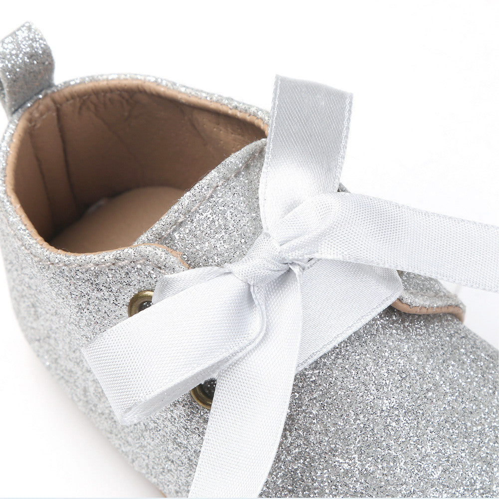 Scarpine neonata animalier glitter