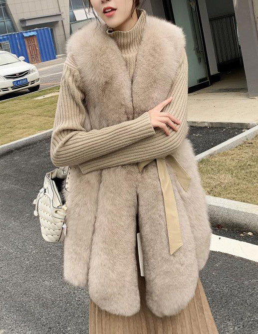 Gilet ecopelliccia volpe Genaria