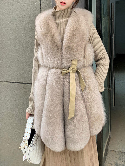 Gilet ecopelliccia volpe Genaria