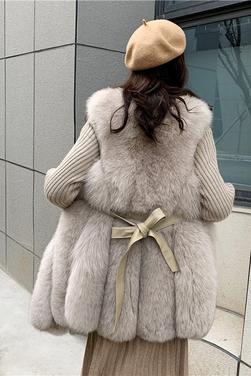 Gilet ecopelliccia volpe Genaria