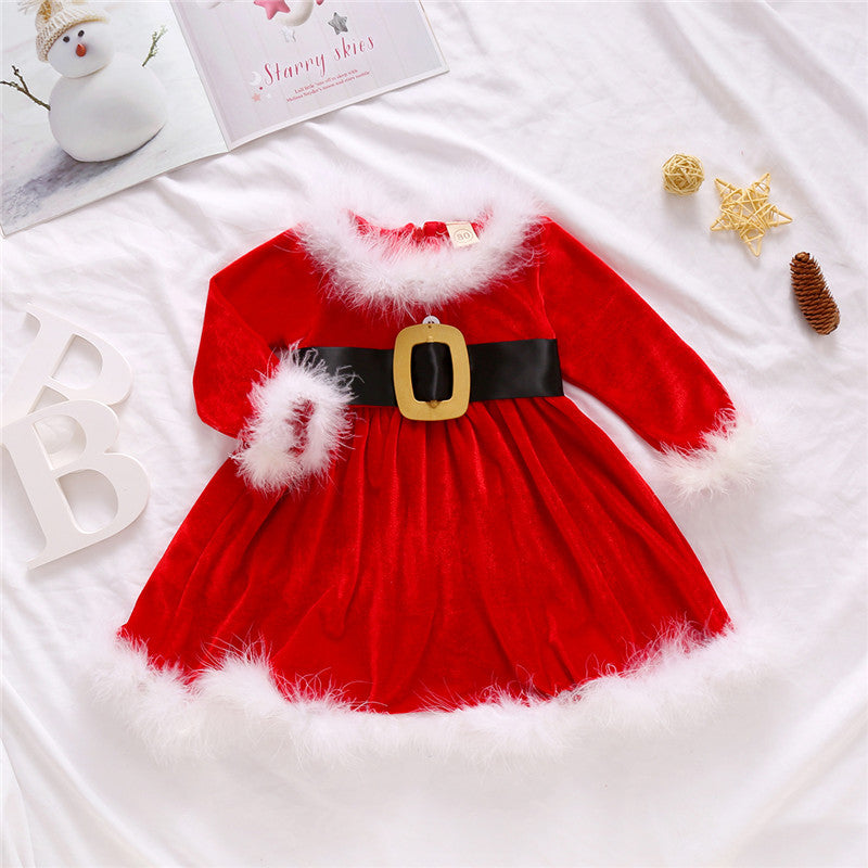 Baby vestito bimba Santa Claus