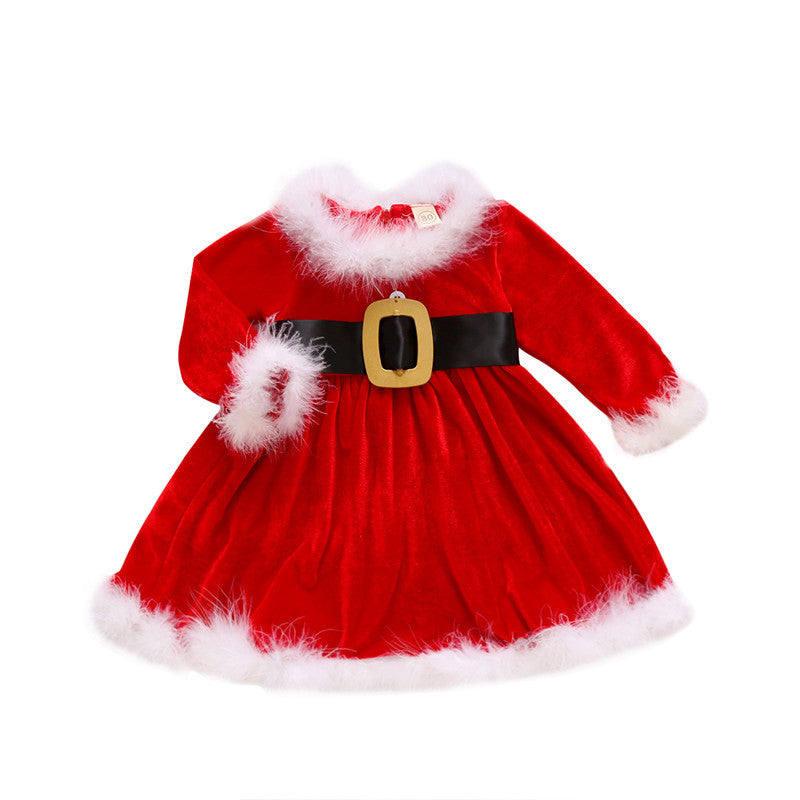 Baby vestito bimba Santa Claus
