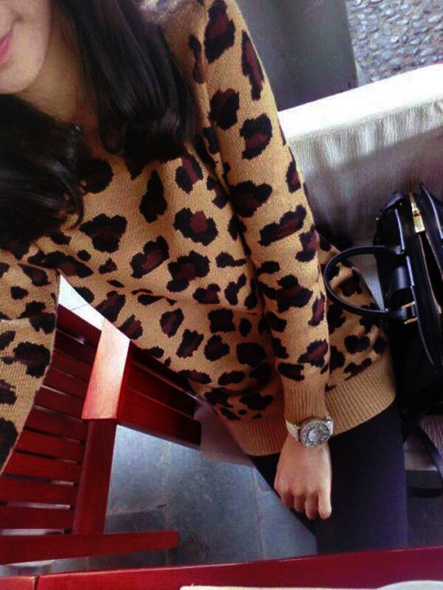 Coordinato mamma figlia maglioncini leopard