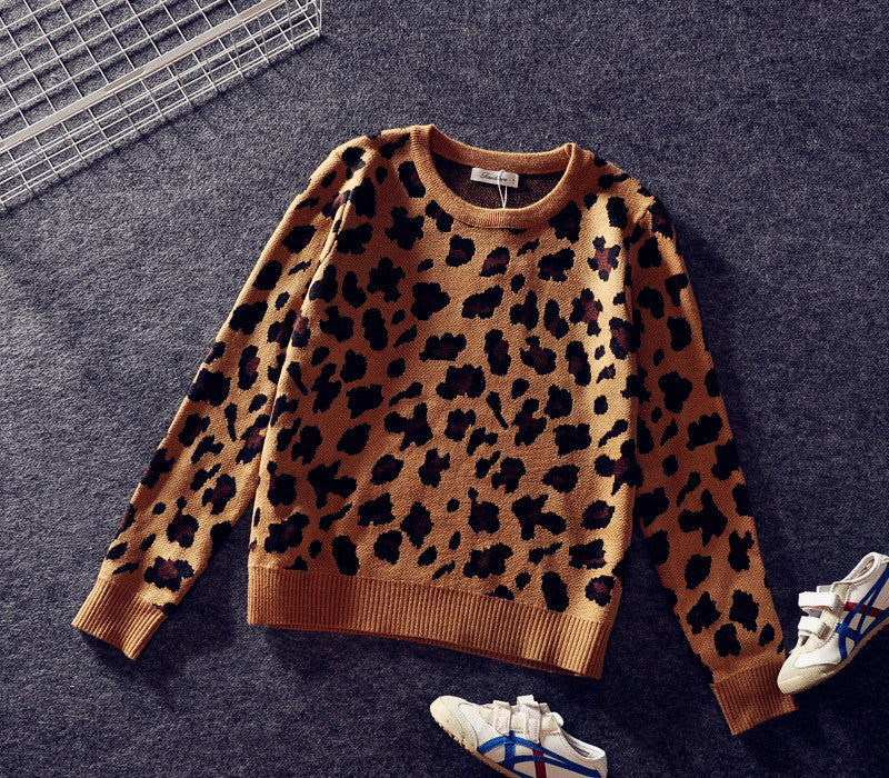 Coordinato mamma figlia maglioncini leopard