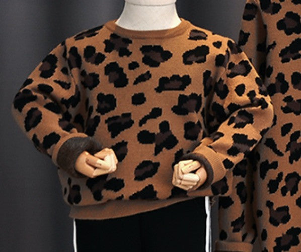 Coordinato mamma figlia maglioncini leopard