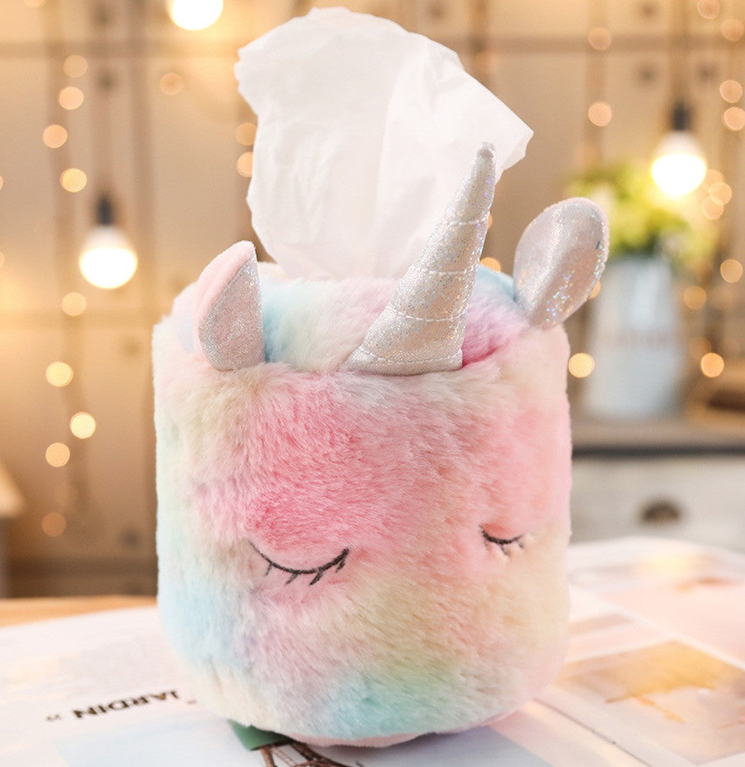 Porta-fazzoletti arcobaleno unicorn