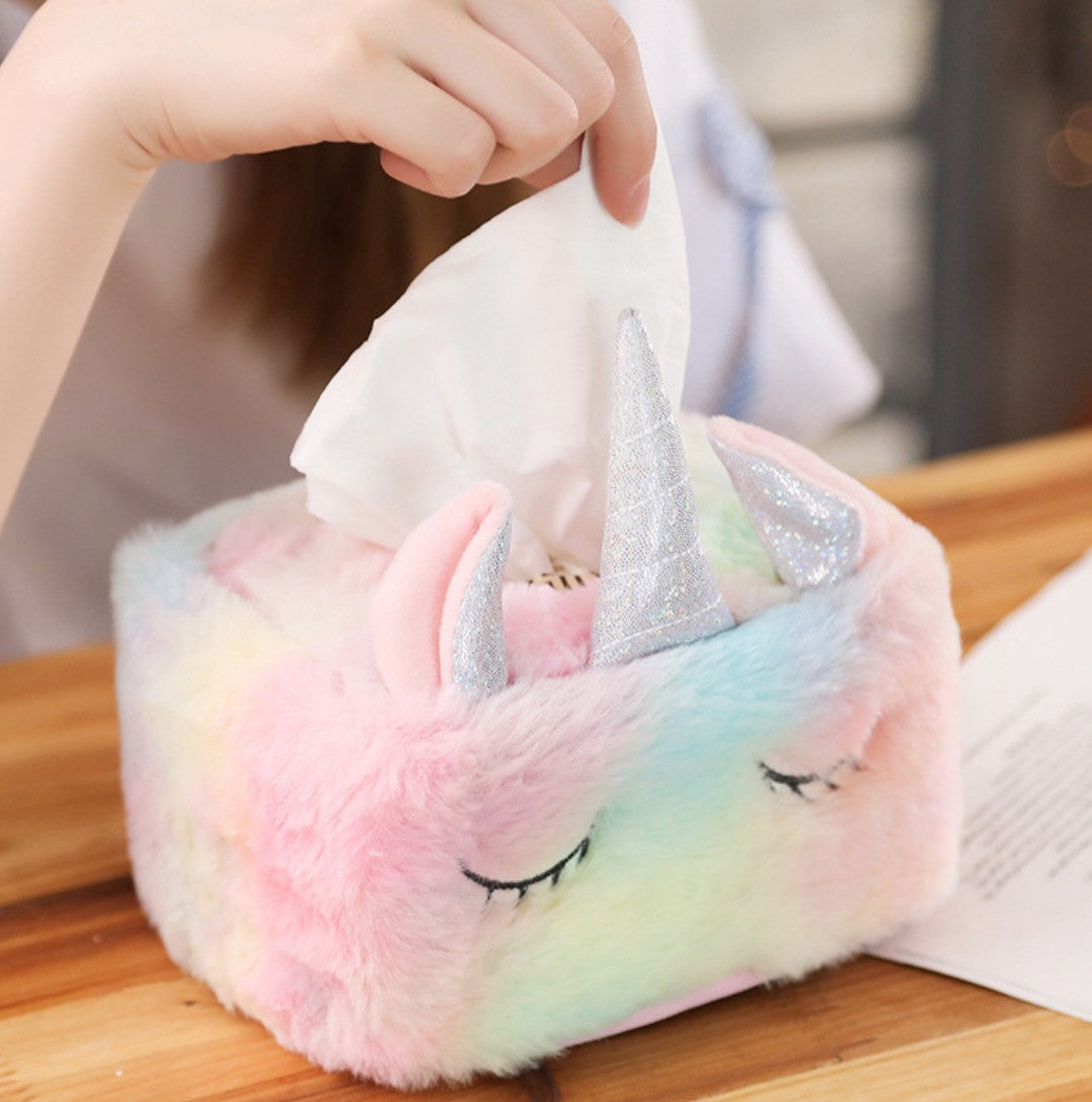 Porta-fazzoletti arcobaleno unicorn