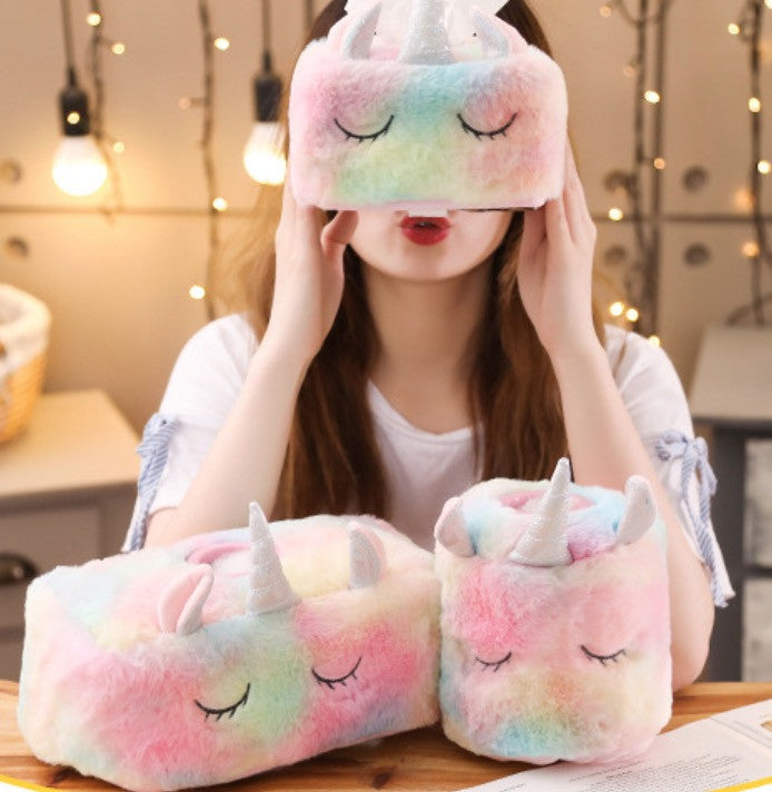 Porta-fazzoletti arcobaleno unicorn