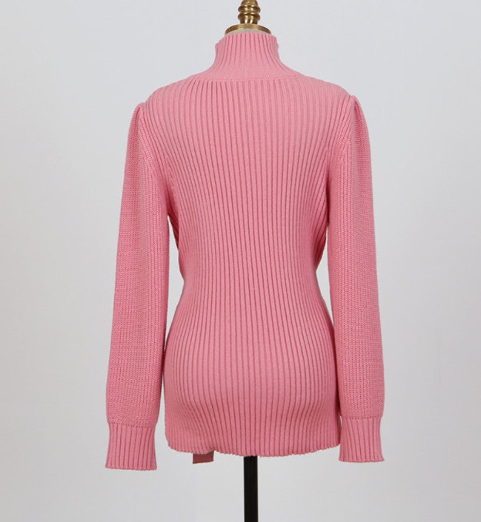 Cardigan shoulderbow