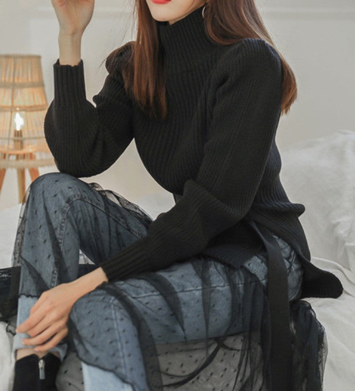 Cardigan shoulderbow