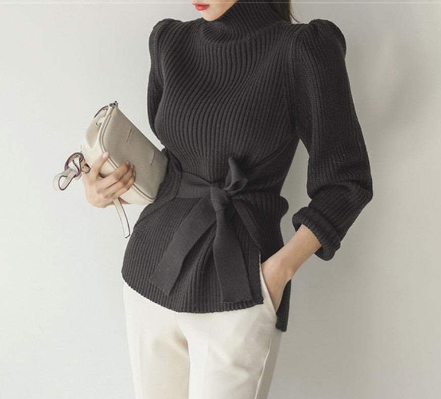 Cardigan shoulderbow