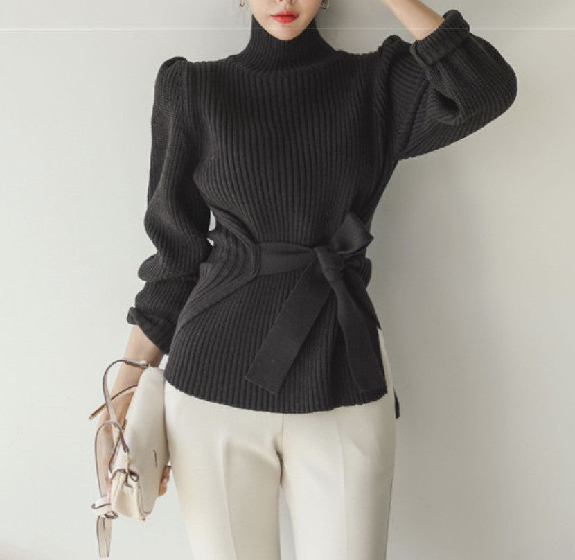 Cardigan shoulderbow