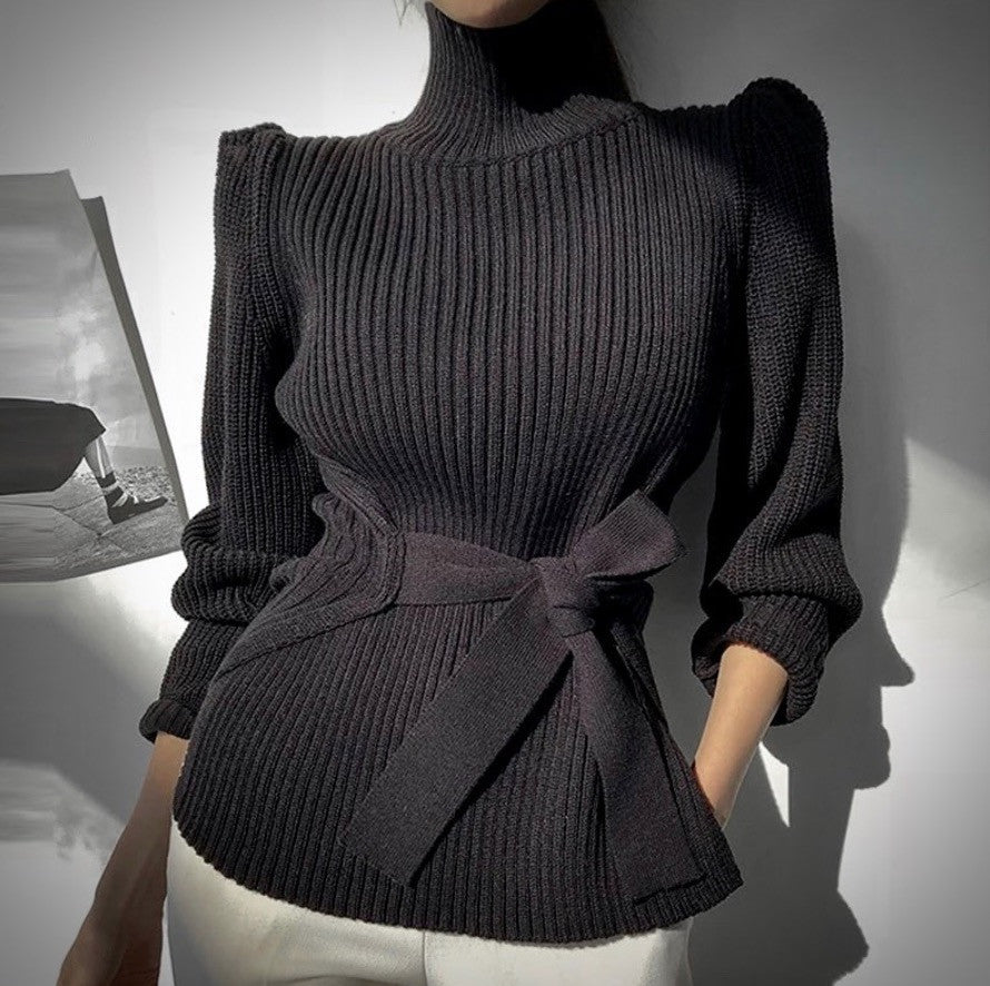 Cardigan shoulderbow