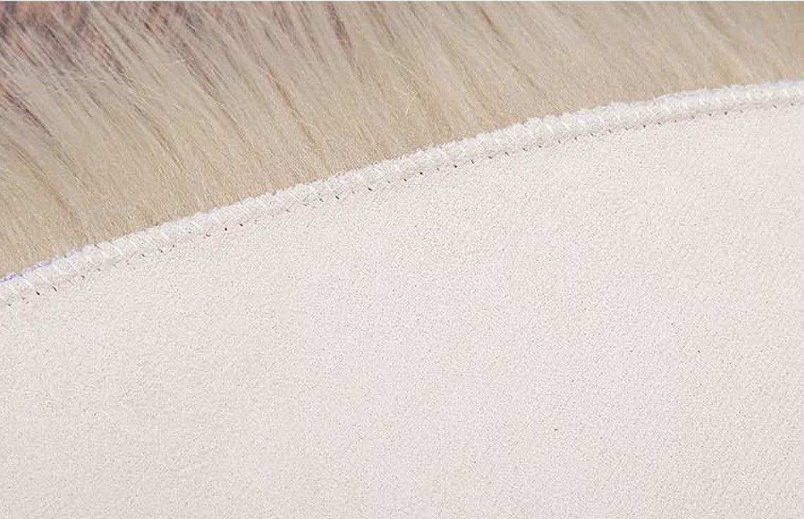 Tappeto peloso tondo