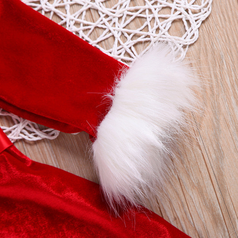 Vestito bimba piccola aiutante di babbo natale