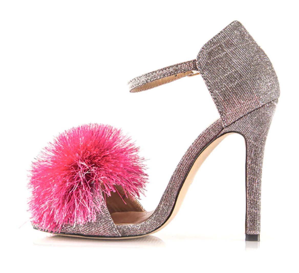 Tacchi glitter ponpon