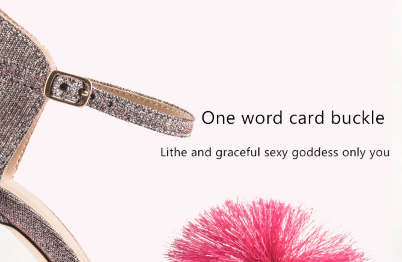 Tacchi glitter ponpon