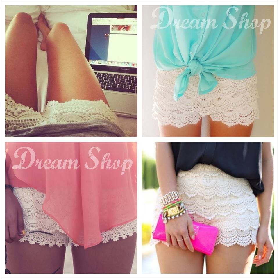 Shorts de encaje Ramona