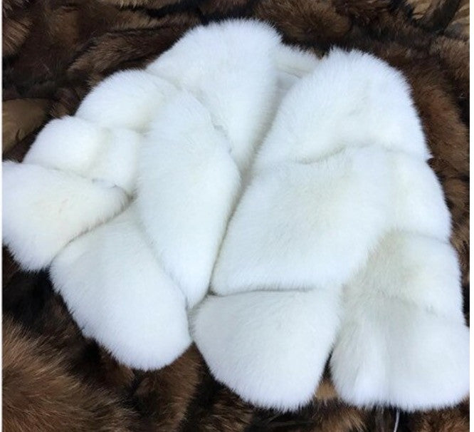 Yellow real fur