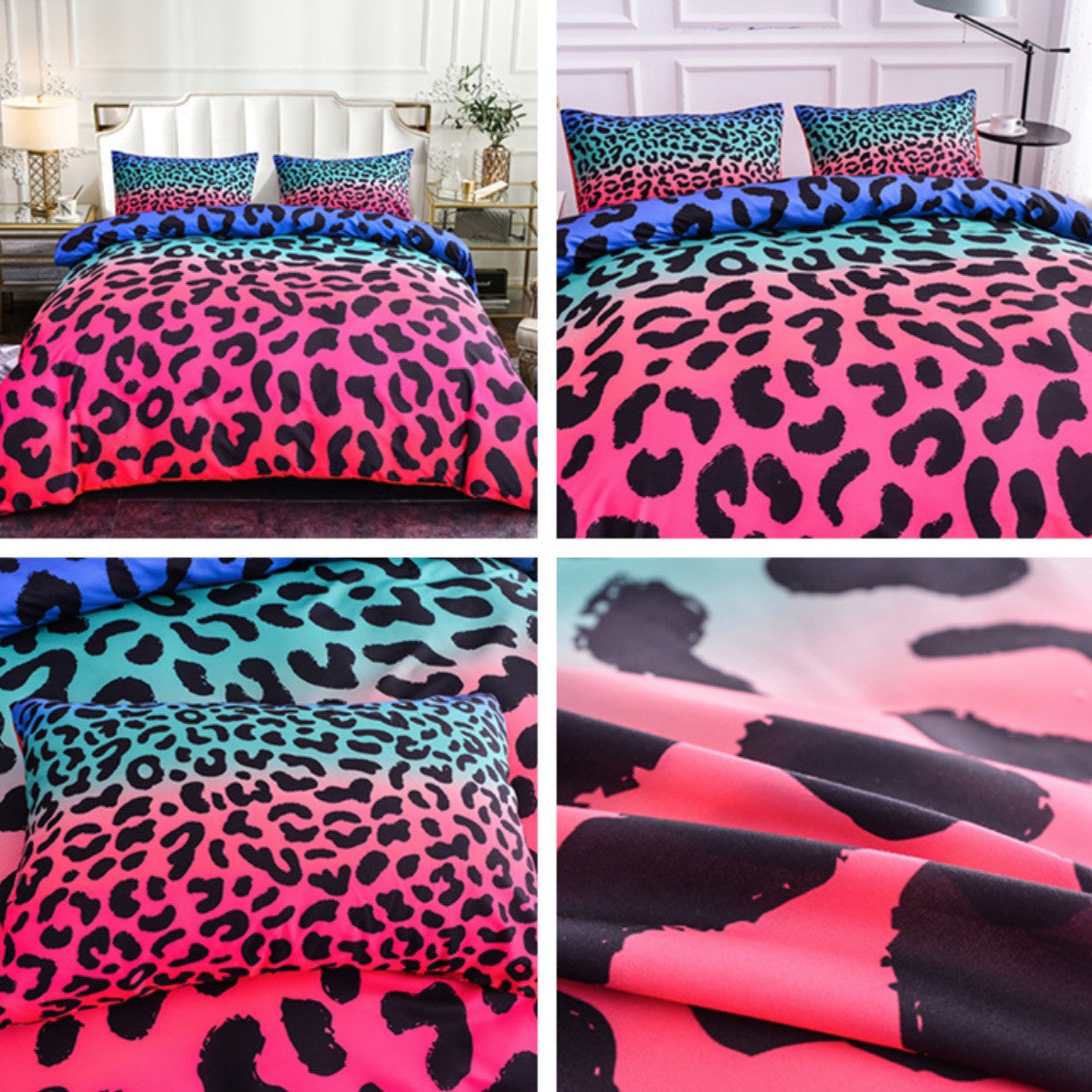 Set letto leopard rainbow