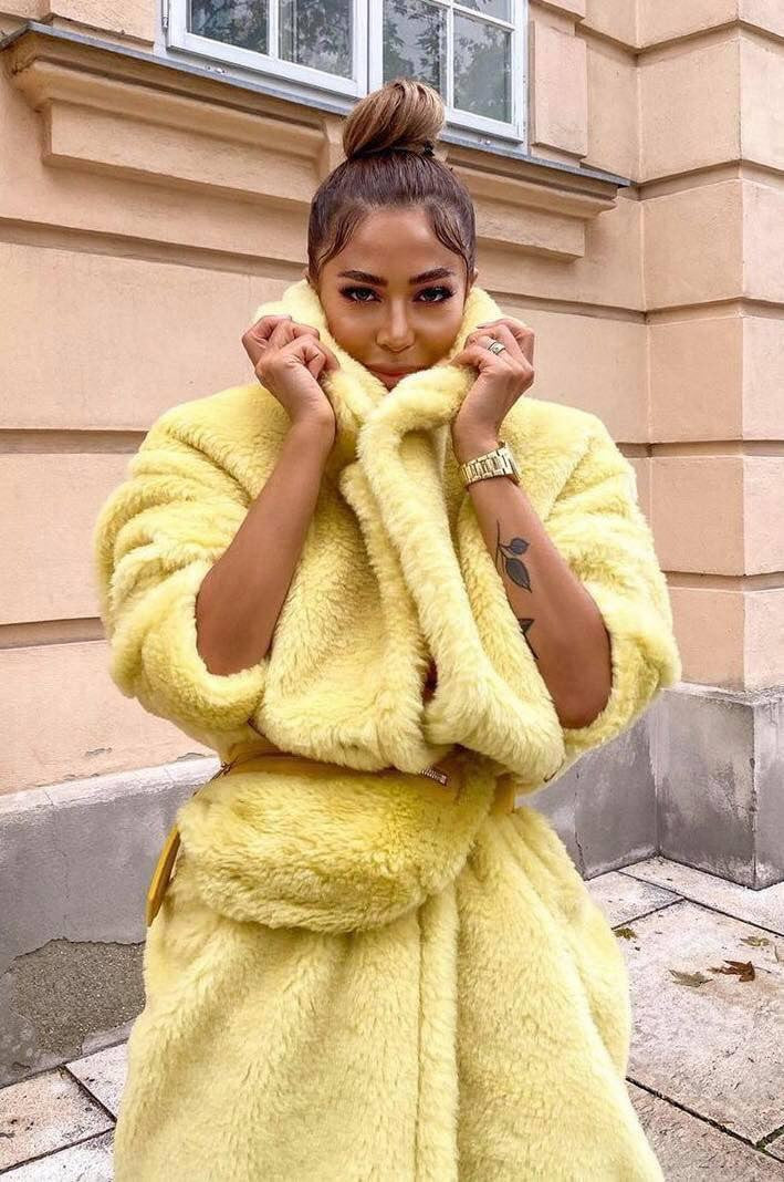 Maxi cappotto peluches