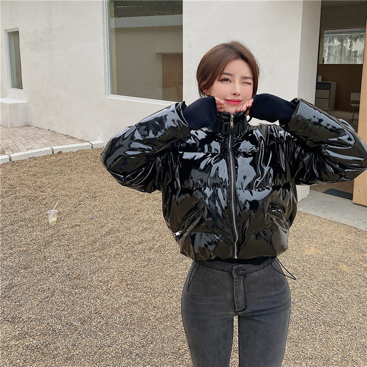 Piumino lucidissimo in vinile Karp