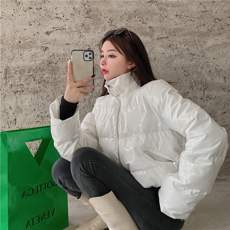 Piumino lucidissimo in vinile Karp