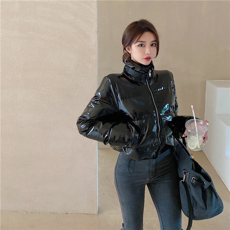 Piumino lucidissimo in vinile Karp