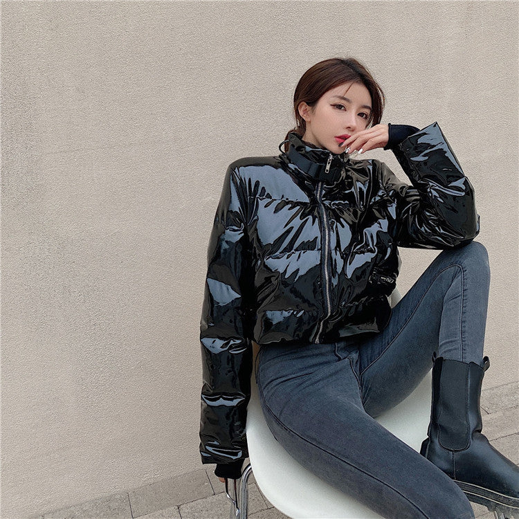 Piumino lucidissimo in vinile Karp