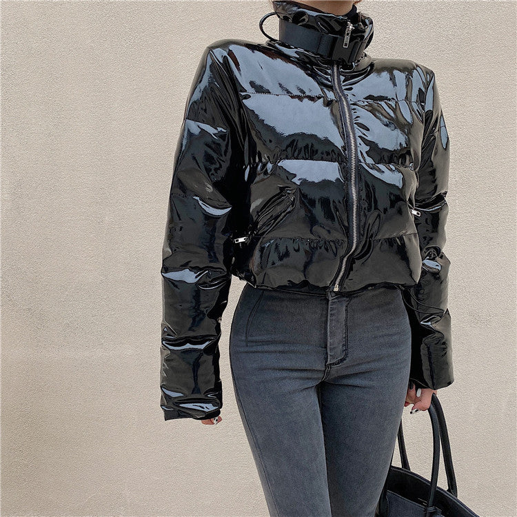 Piumino lucidissimo in vinile Karp