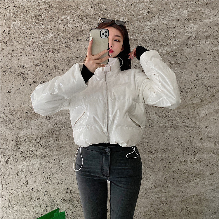 Piumino lucidissimo in vinile Karp