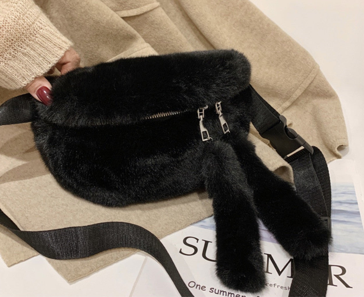 Marsupio ecopelliccia