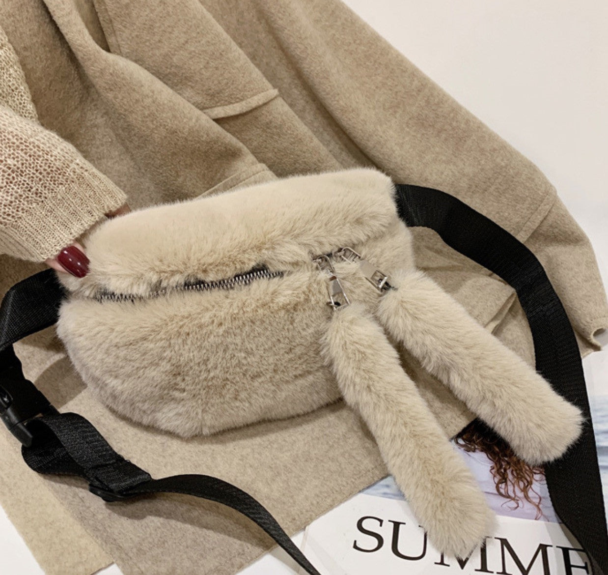 Marsupio ecopelliccia