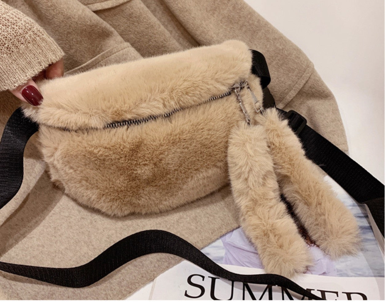 Marsupio ecopelliccia