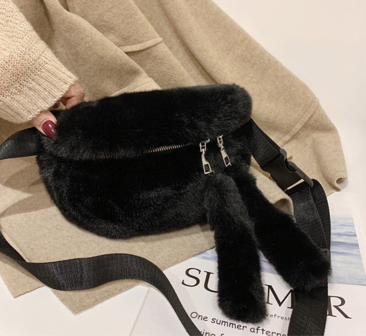 Marsupio ecopelliccia