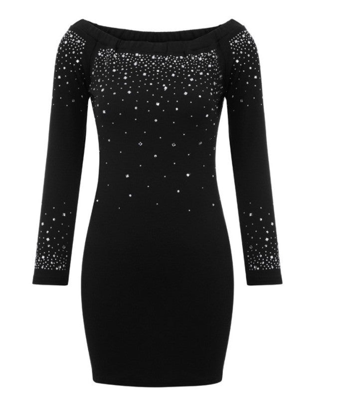 Abitino a barchetta strassy