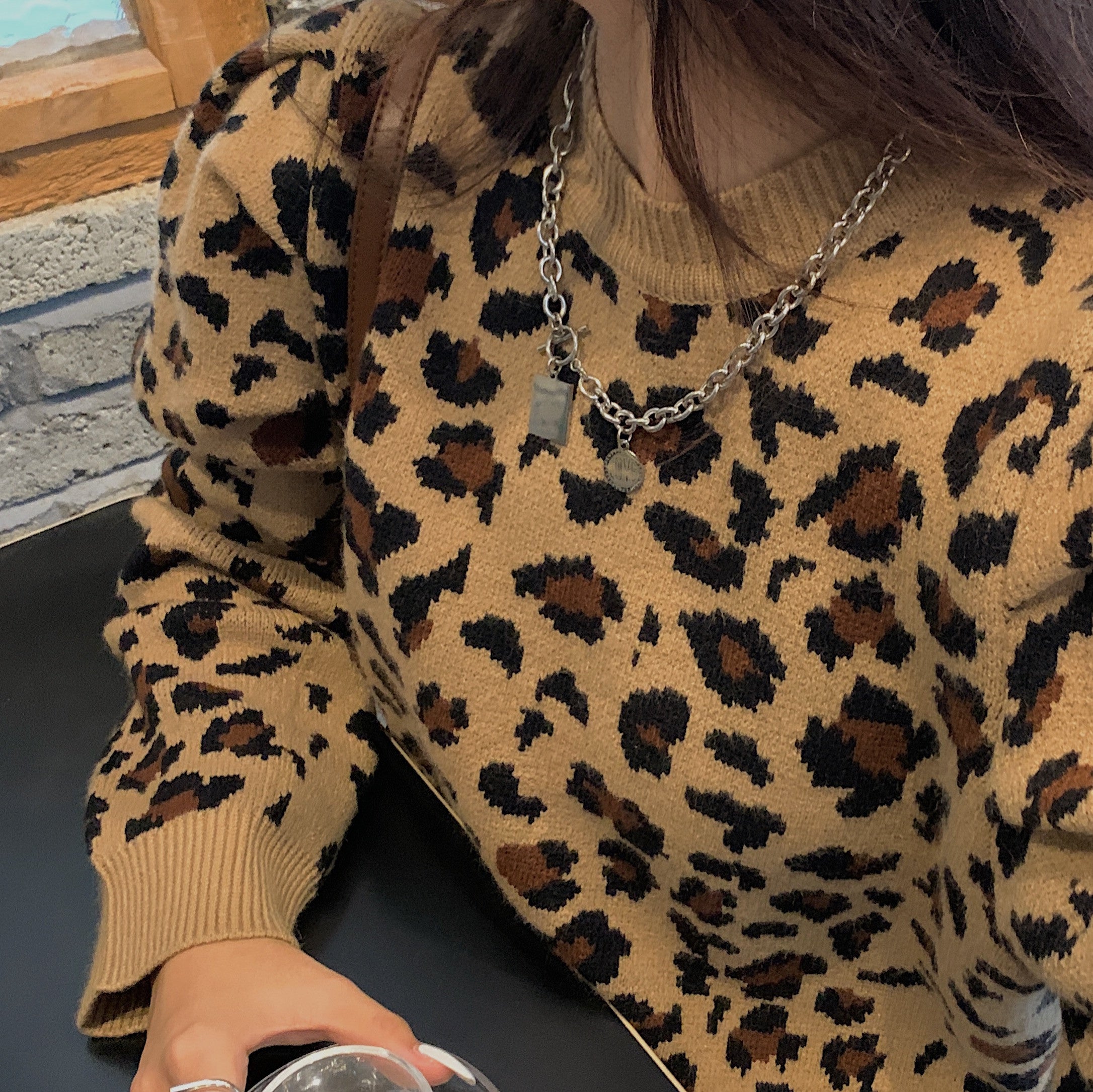 Maglione Leopard Kenya