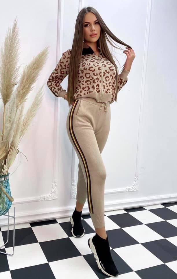 Set tuta in maglia Ghiki Animalier