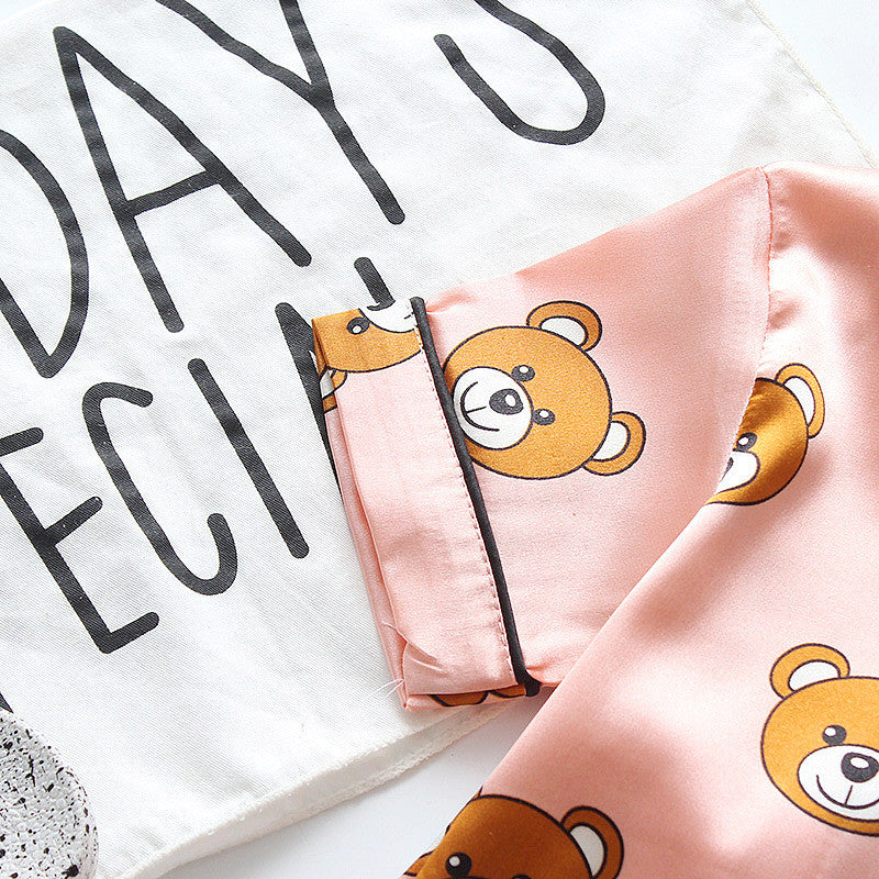 Pigiamino baby orsetti raso