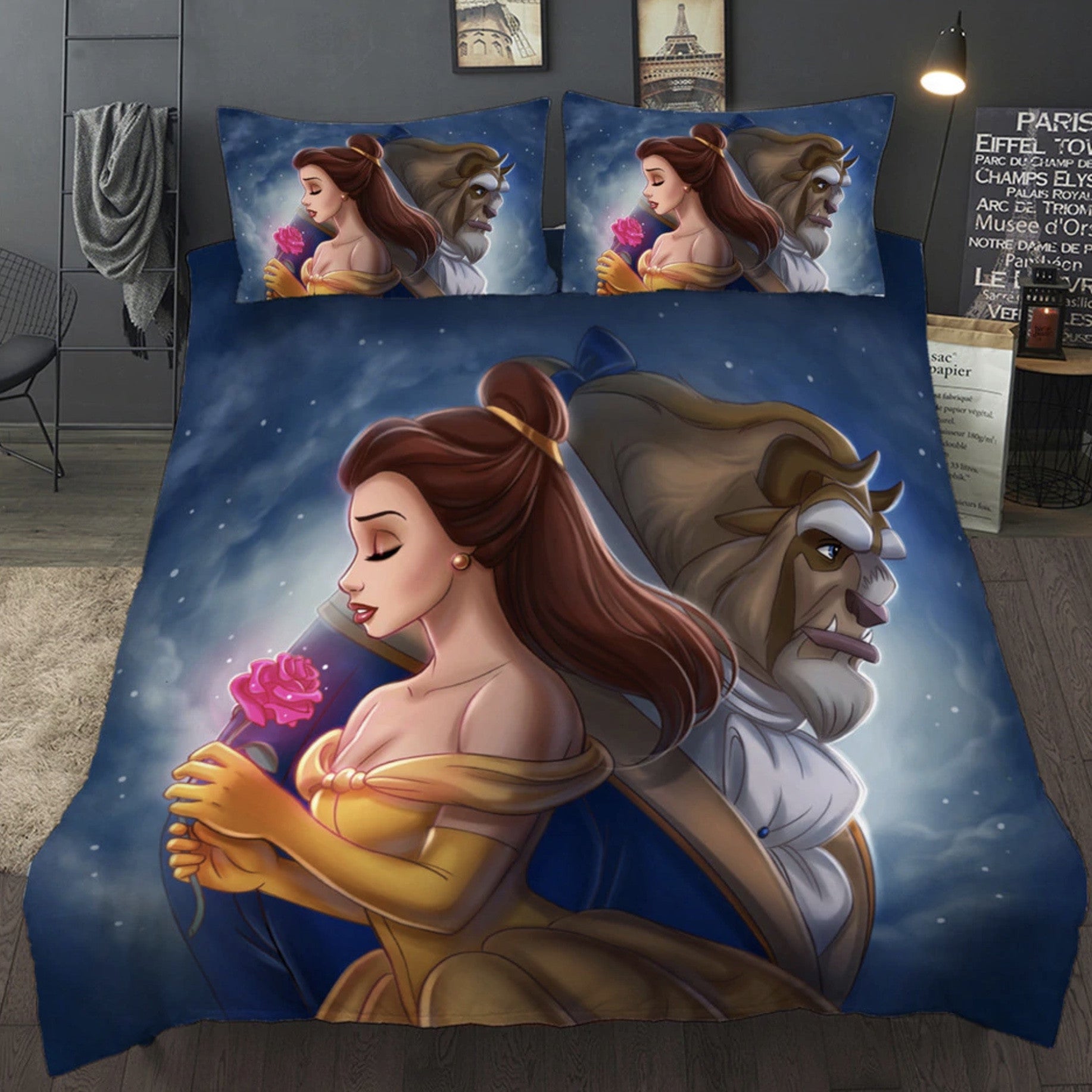 Set letto La Bella e la Bestia