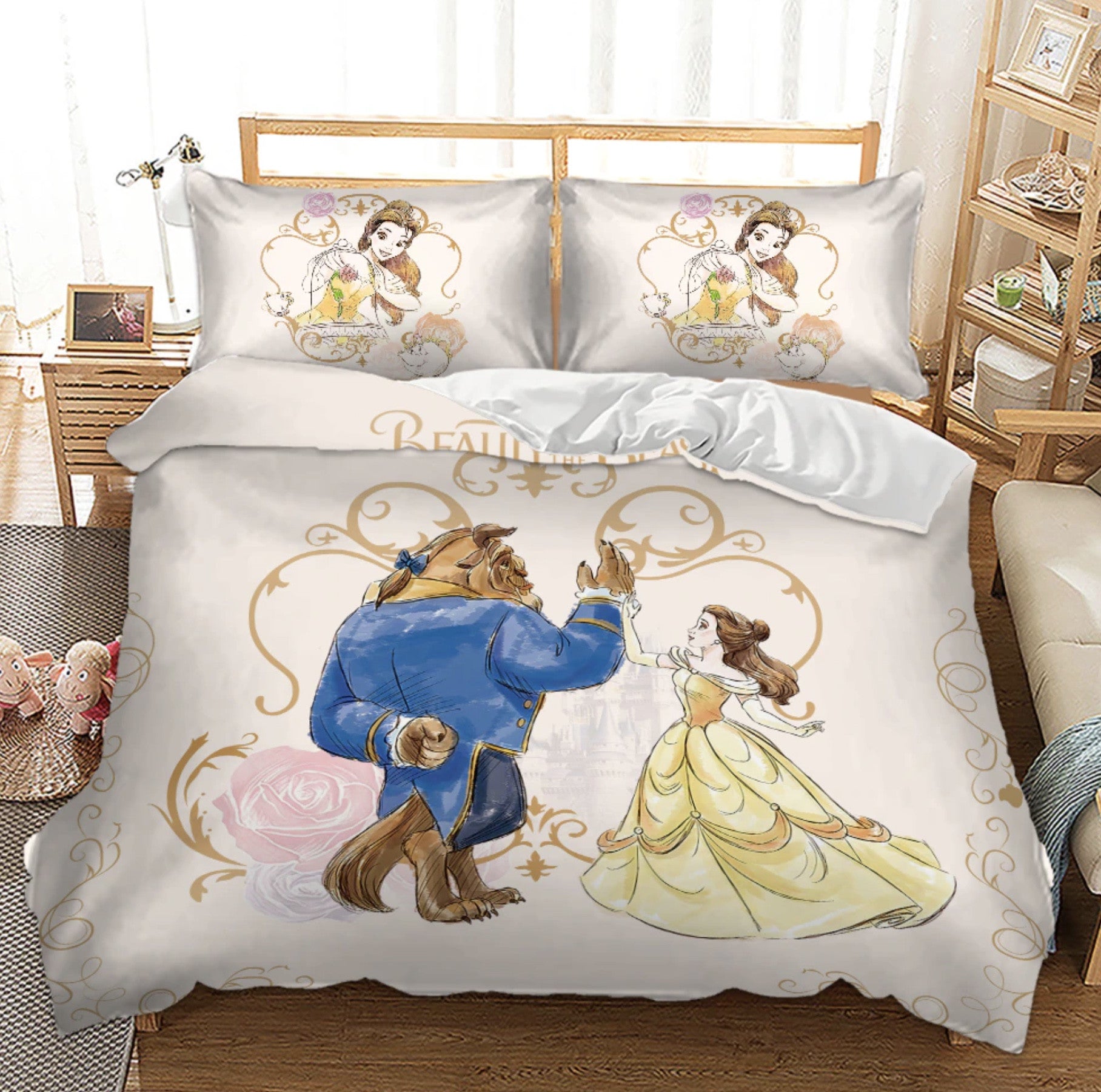 Set letto La Bella e la Bestia V2