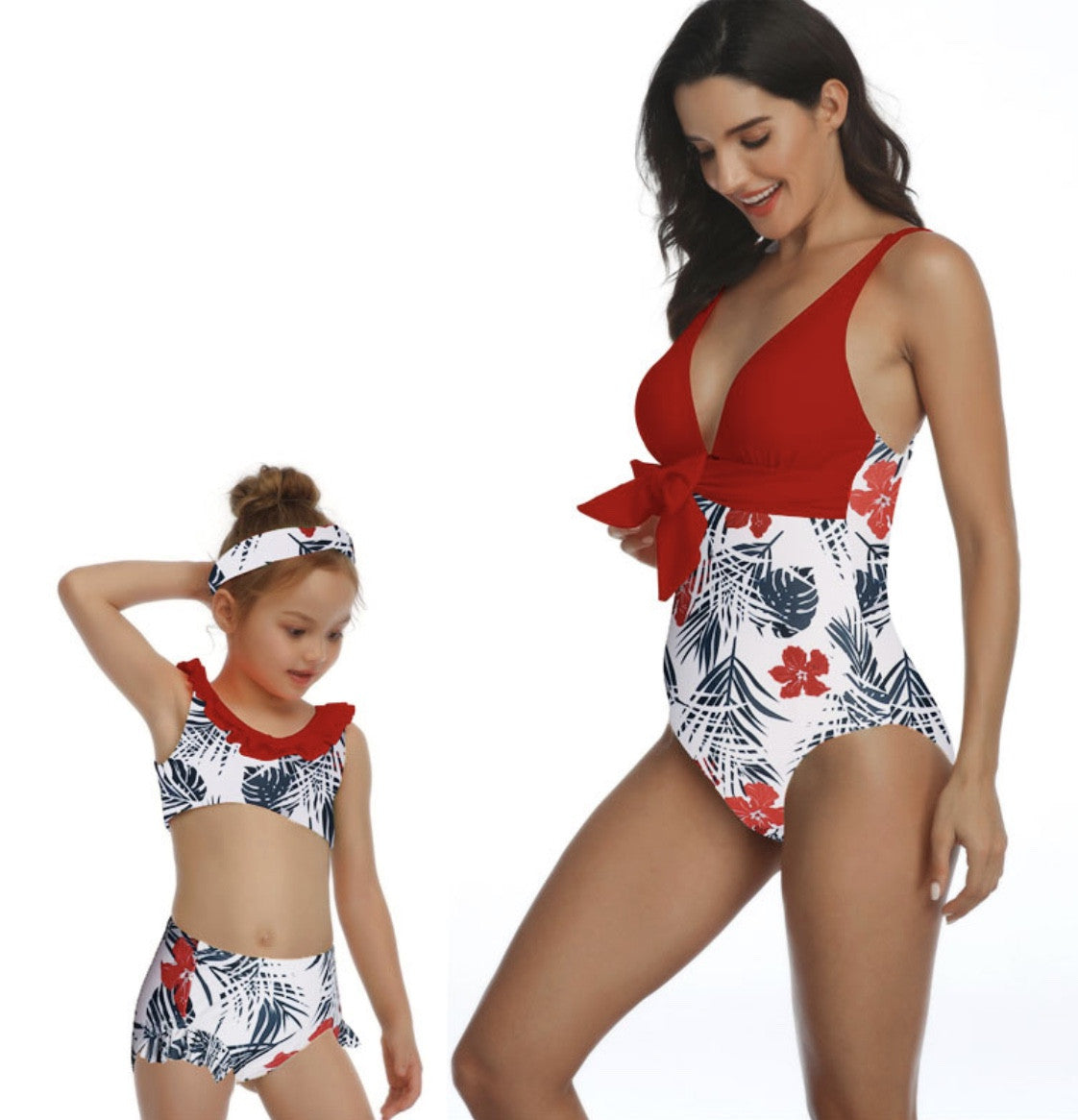 Bikini-monokini flowers mamma-bimba