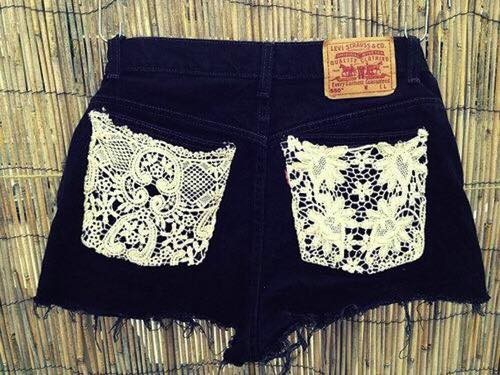 Shorts Levis Lace Black