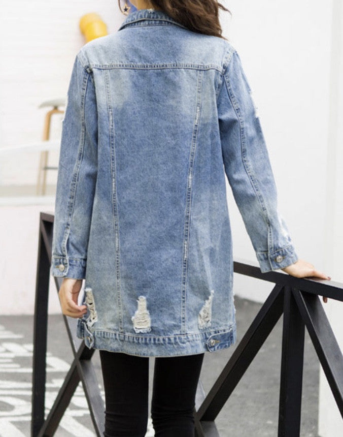 Giacca denim lunga Dasda