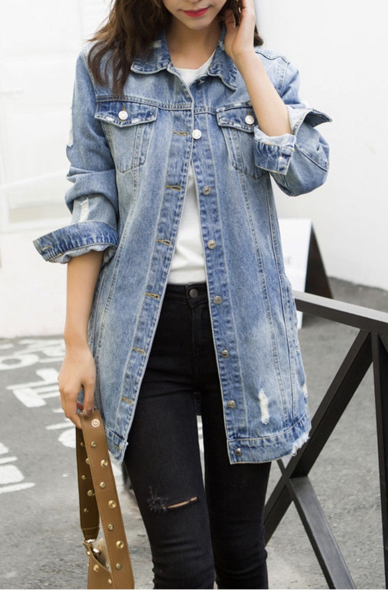 Giacca denim lunga Dasda