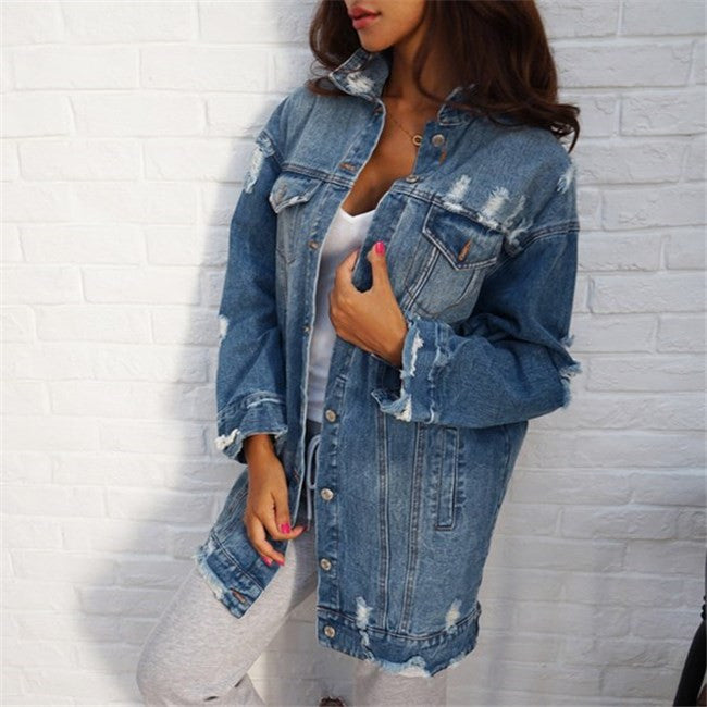 Giacca denim lunga Dasda